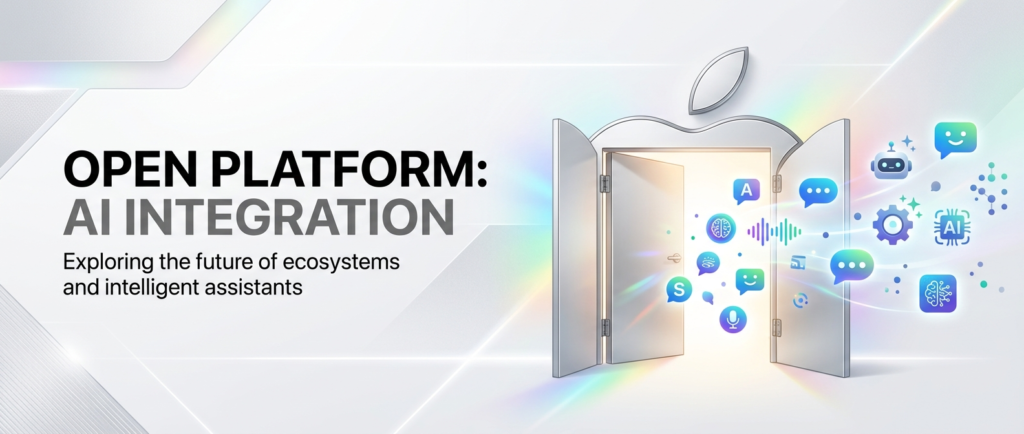 Illustration zu Apples Plan, Siri in iOS 27 für konkurrierende KI-Assistenten zu öffnen