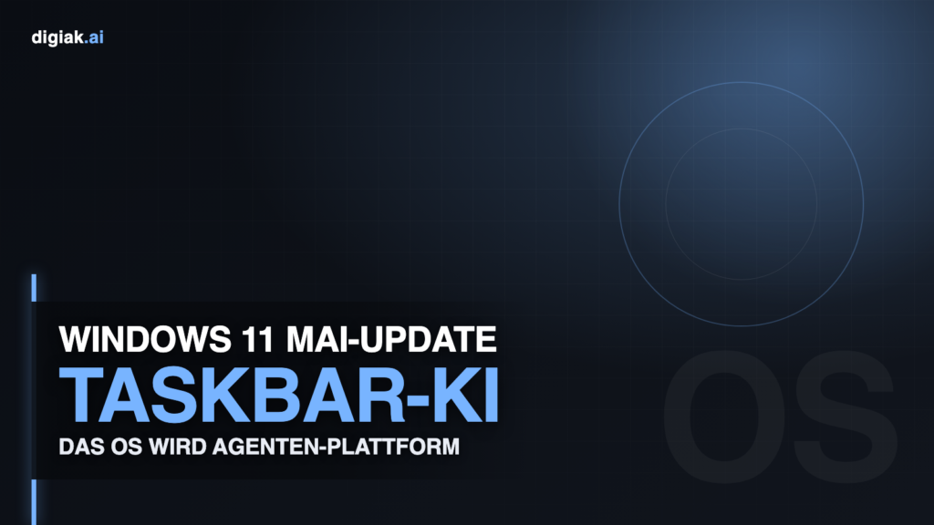 Windows 11 Mai-Update &mdash; KI-Agenten in der Taskbar